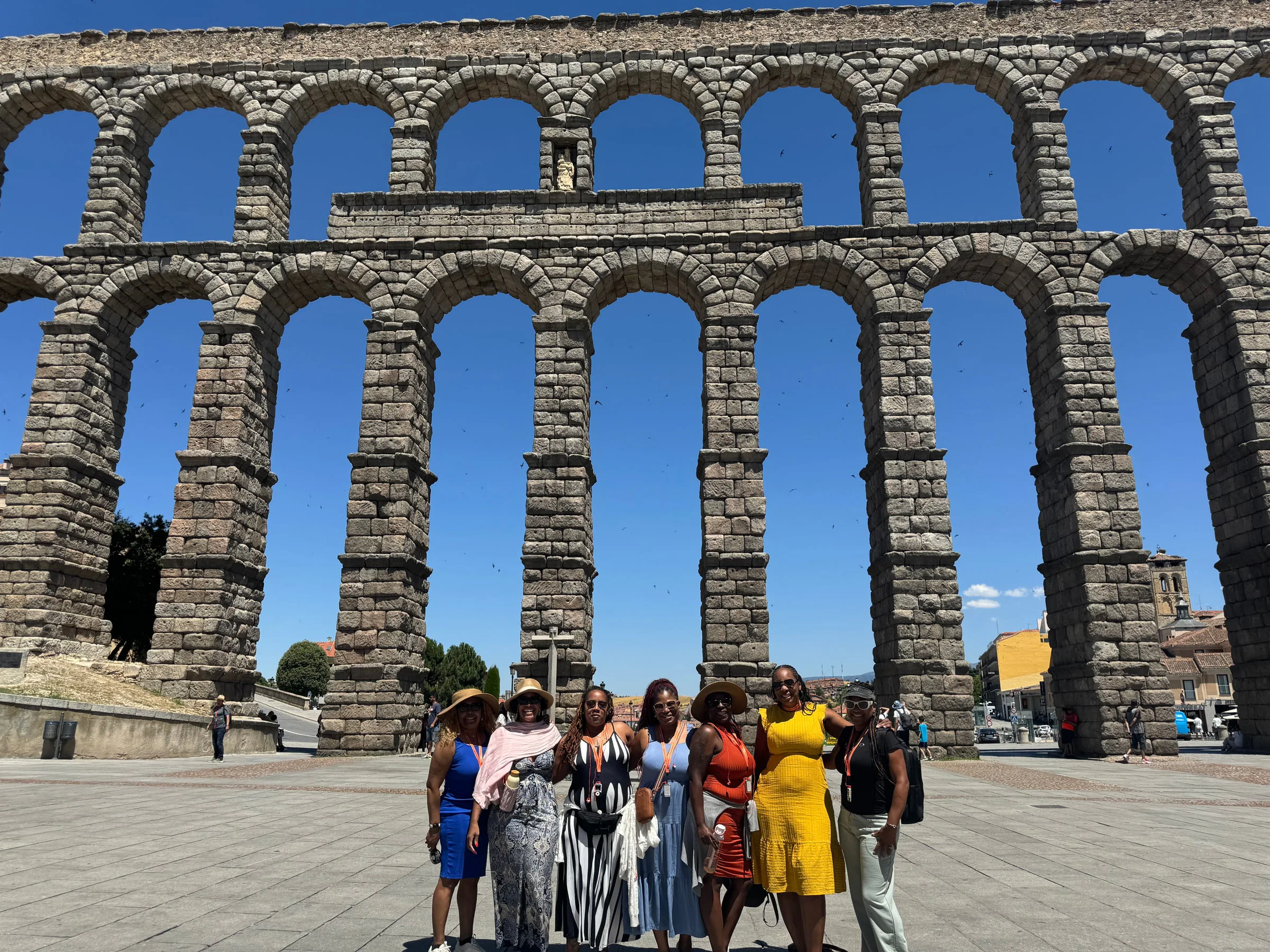 LDTG travelers exploring Segovia together