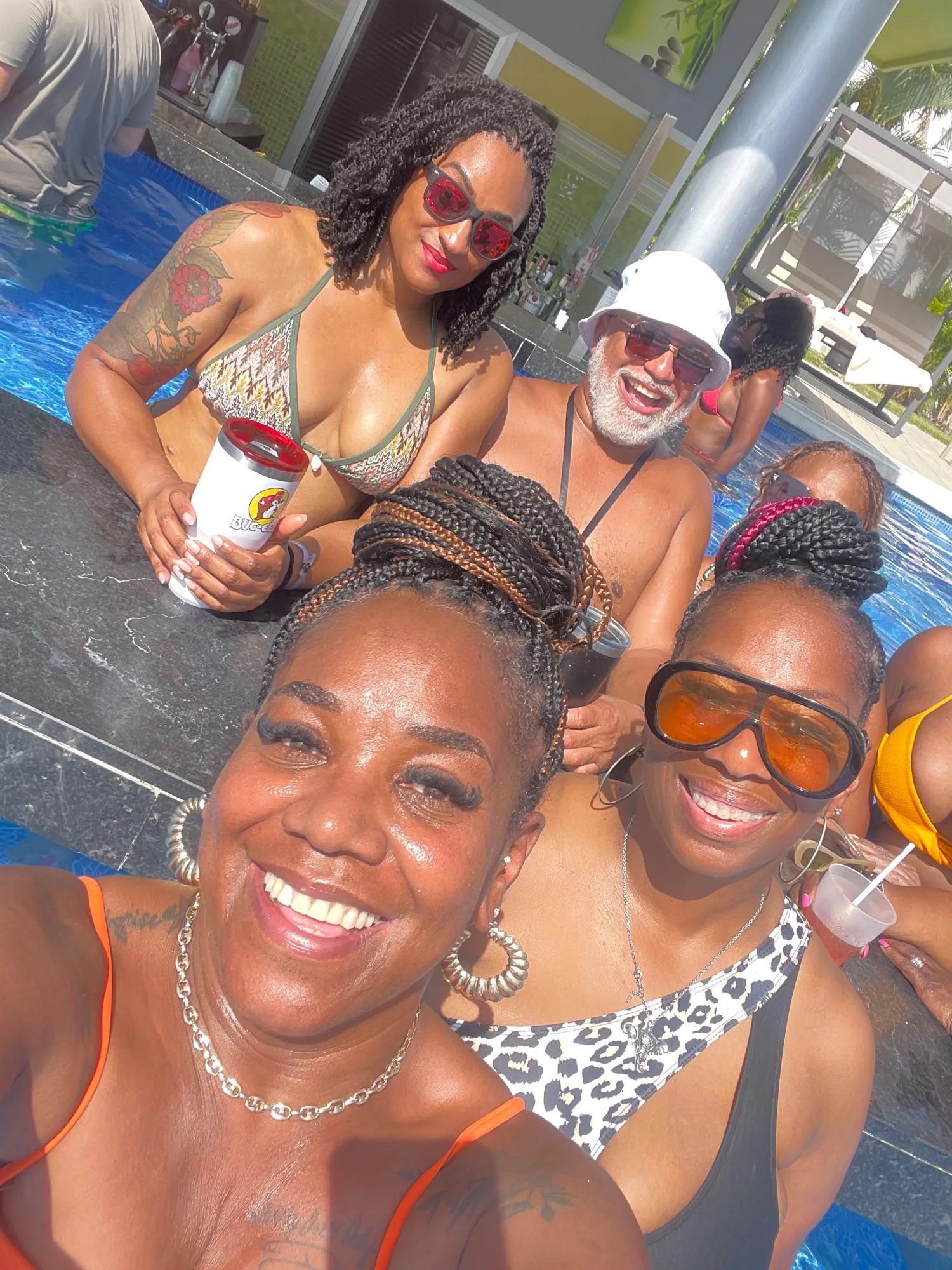 Poolside Travelers